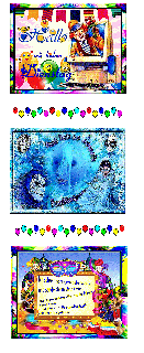 DIENSTAG  COLLAGE CLOWN PC und HALLO und BILDtext