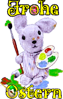 BUNNY   FROHE OSTERN EIER BEMALEN