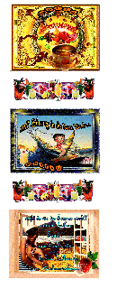 COLLAGE   BETTY BOOP SURFING  und HALLO und BILDtext