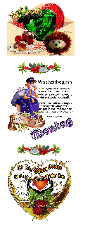 MONTAG   am BRIEFKASTEN und HALLO und BILDtext