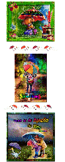 FREITAG   COLLAGE  REGEN  und HALLO und BILDtext