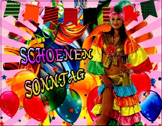 SONNTAG   COLLAGE   BUNTE   ZIGEUNERIN