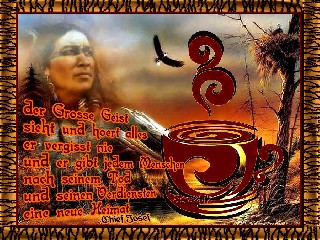 COLLAGE INDIANER FACE   DER GROSSE GEIST