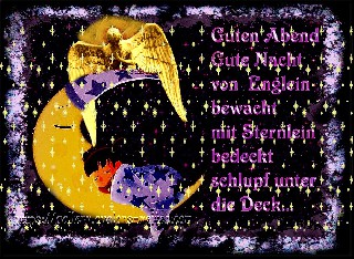 COLLAGE    ENGEL   MOND  GUTEN ABEND   GUT NACHT