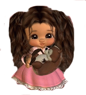 1 Kleid pink mit Igel