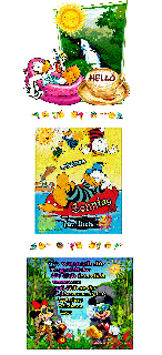 SONNTAG   AM BADEN DONALD und HALLO und BILDtext