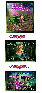 COLLAGE   BADEWANNE   WALDWEG und HALLO und BILDtext