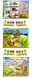 CHICKEN  COLLAGE und HALLO und BILDtext