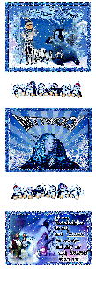 MITTWOCH   Collage    BLUE LADY CROW und HALLO und BILDtext