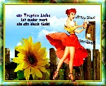 am Gartenzaun PIN UP ein Tropfen Liebe
