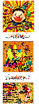 COLLAGE CLOWN BALLONS und GUMO und BILDtext