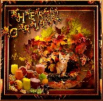 COLLAGE  CAT  HERBSTGRÜSSE